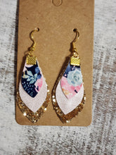 Load image into Gallery viewer, 3 layer faux leather dangle, assorted colors