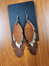 Load image into Gallery viewer, Genuine leather earrings
