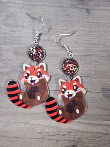 Red panda acrylic