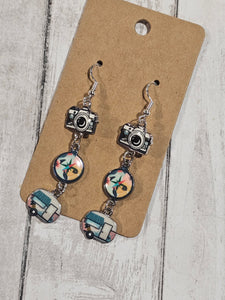 Camera, globe, camper dangle
