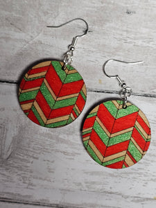 Round Christmas chevron