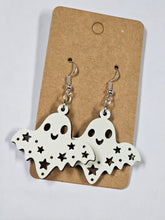 Load image into Gallery viewer, Various glow in the dark Halloween earrings.
