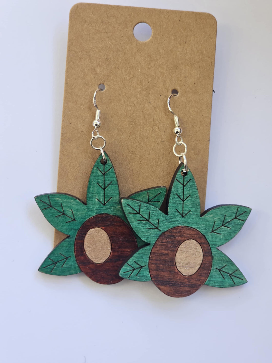 Large buckeye with leaf