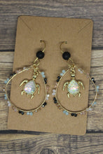 Load image into Gallery viewer, Seed bead turtles and owl hoops
