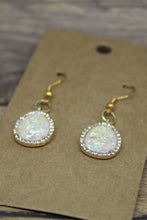 Load image into Gallery viewer, Faux opal in stone setting
