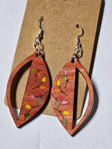 Fall leaf cutout