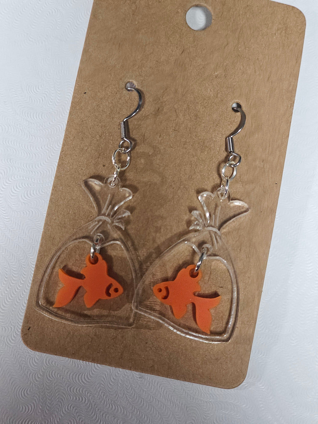 Acrylic goldfish in bag