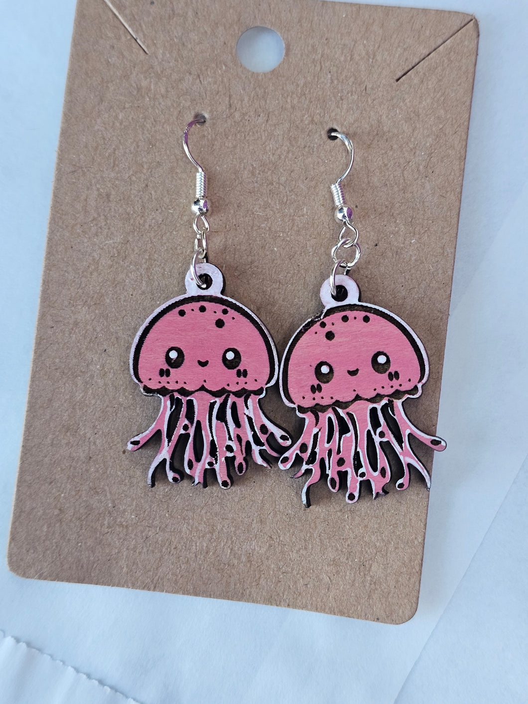 Painted wood jellyfish