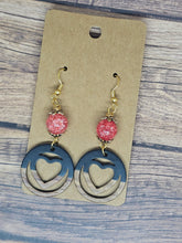 Load image into Gallery viewer, Wood and resin Valentines hearts
