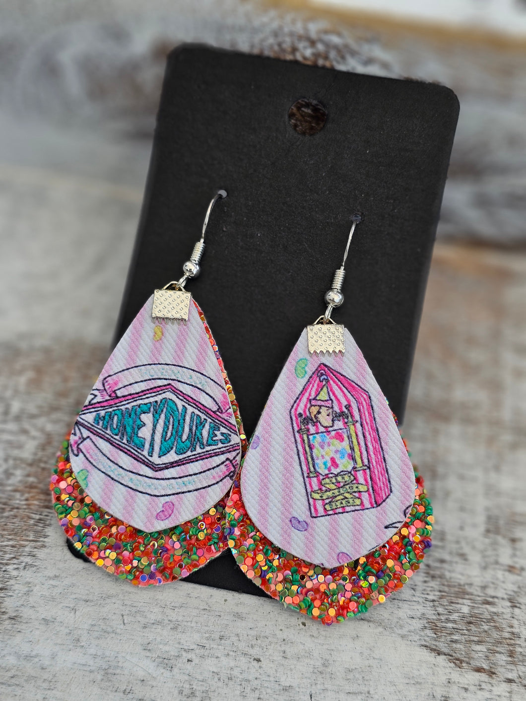 Honeydukes, faux leather tear drop