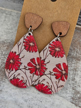 Load image into Gallery viewer, Wood sublimated christmas earrings
