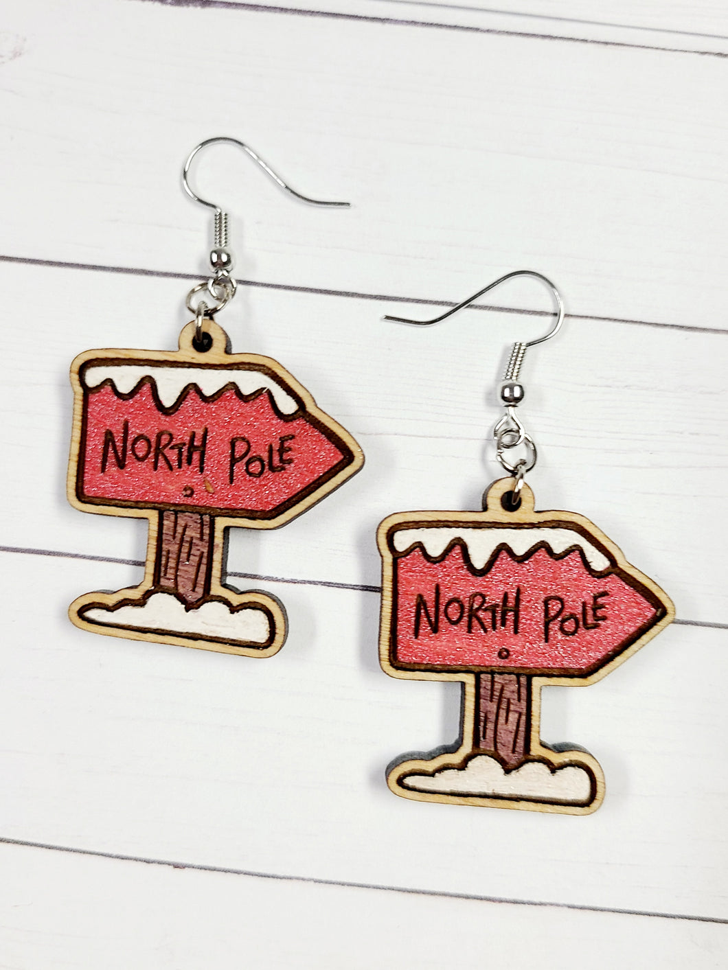 Classic Christmas drop earrings