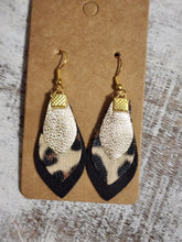 Load image into Gallery viewer, 3 layer faux leather dangle, assorted colors
